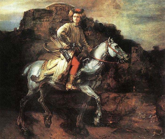 REMBRANDT Harmenszoon van Rijn The Polish Rider  A Lisowczyk on horseback.